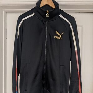 Puma track jacket T7 sz L